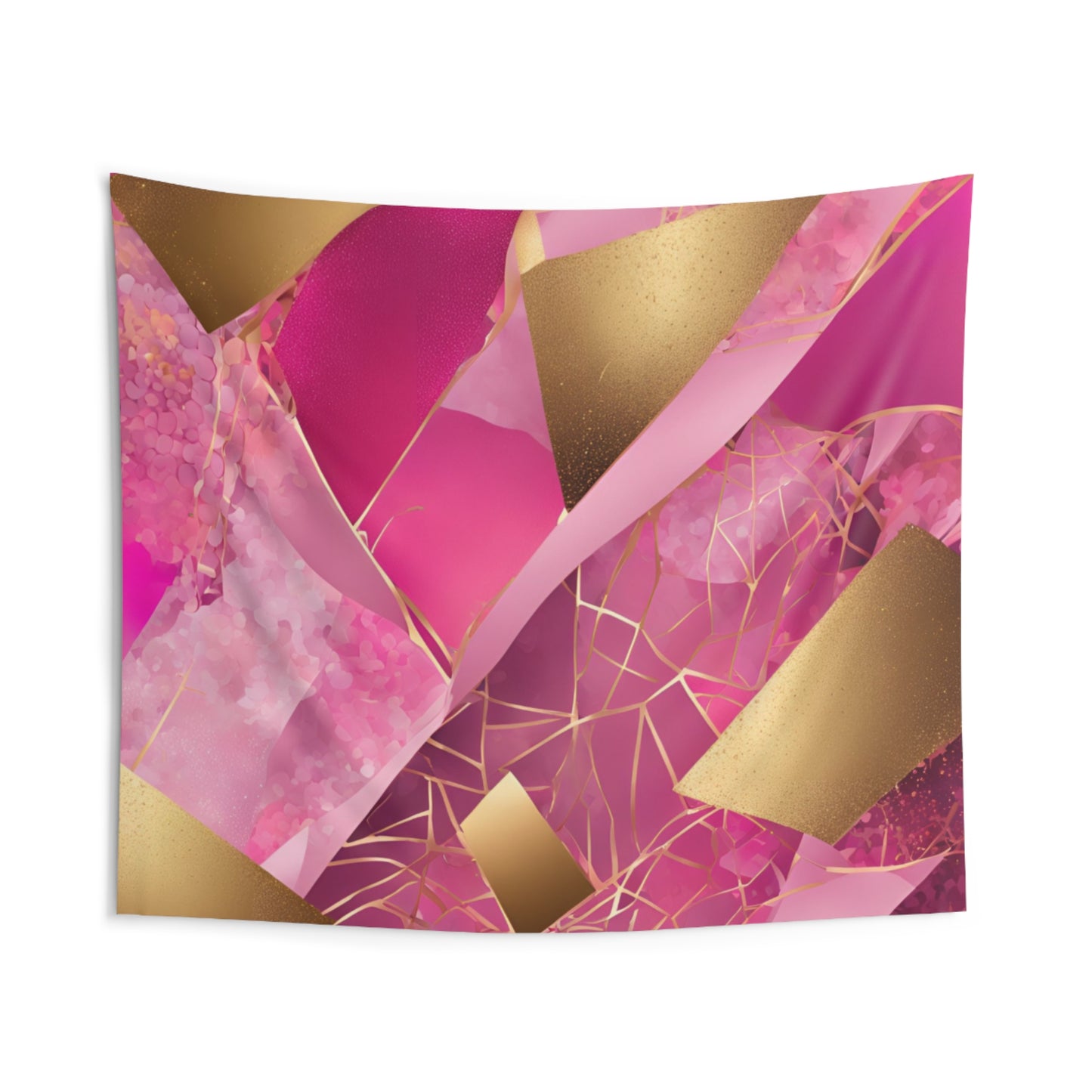 Gold Pink Abstract
