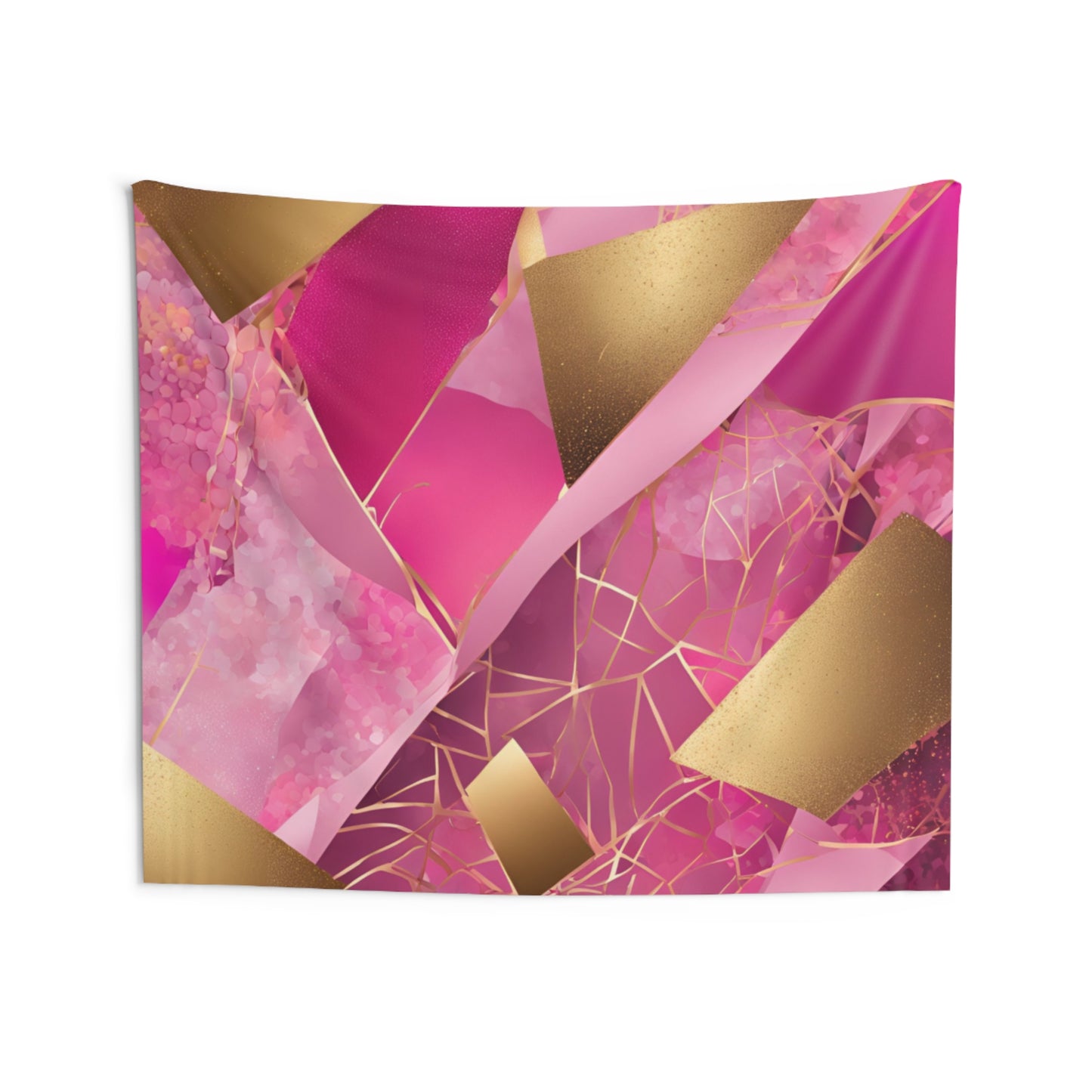Gold Pink Abstract