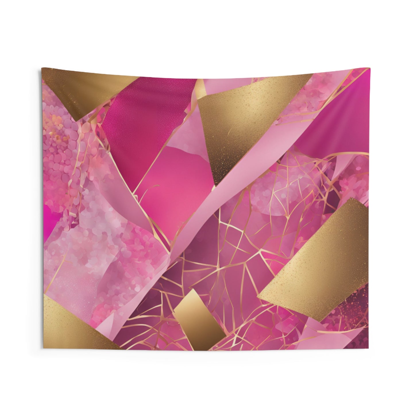 Gold Pink Abstract