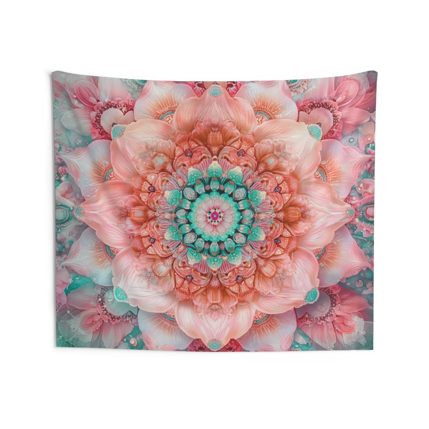Teal Flower Mandala
