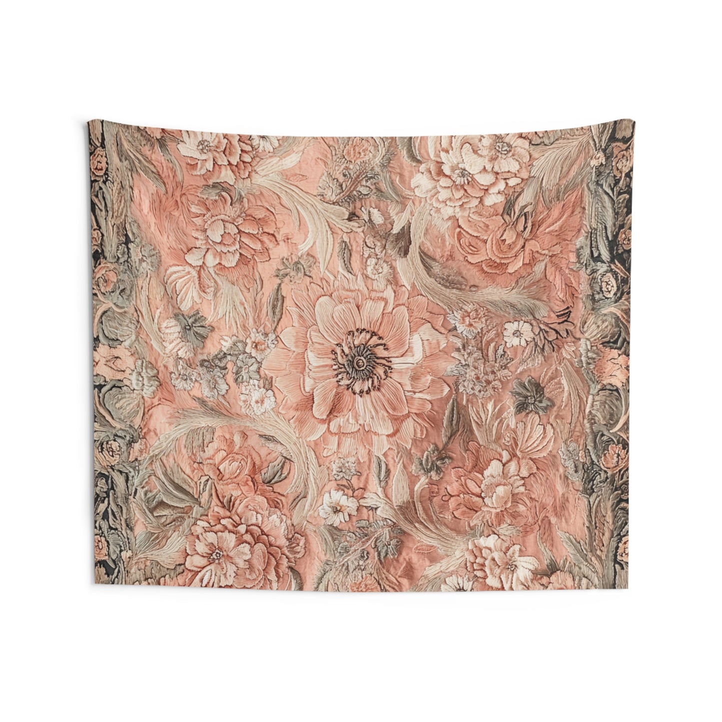 Peach Floral Fade