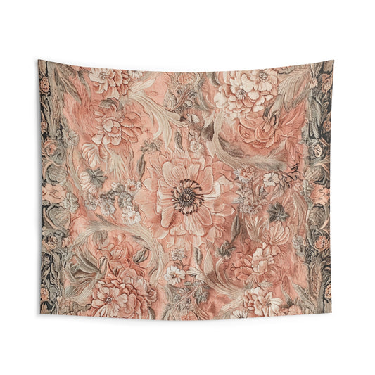 Peach Floral Fade