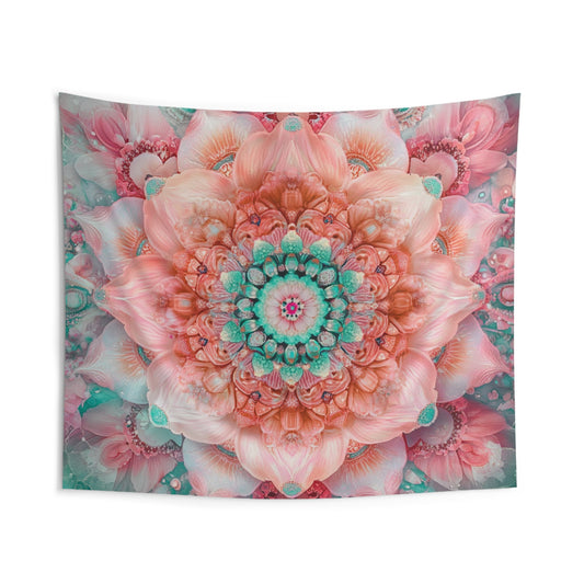 Teal Flower Mandala